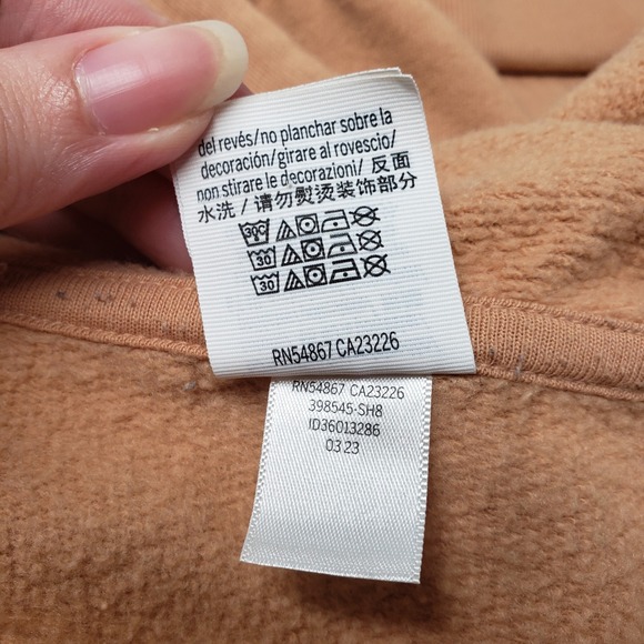 PINK Victoria's Secret Full Zip Hoodie Sweatshirt Womens XXL Brown Comfy Lounge - Picture 9 of 16